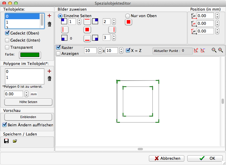 Dialog - Einfügen - Spezialobjekt
