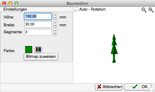 Dialog - Einfügen - Baum