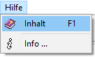 Menu - Hilfe - Inhalt