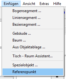 Menu - Einfügen - Referenzpunkt