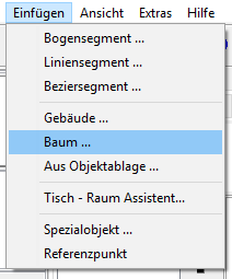 Menu - Einfügen - Baum