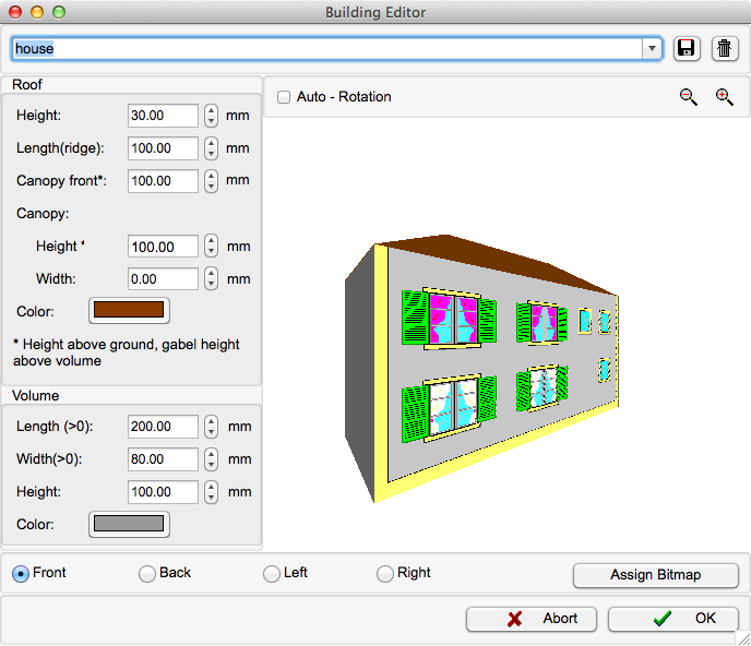Menu - Insert - Building