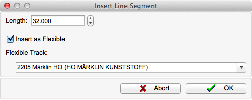 Dialog - Line Segment