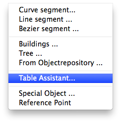 Menu - Insert - Table