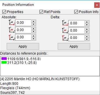 Dialog - Position Information