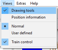 Menu - View - Drawing Tools