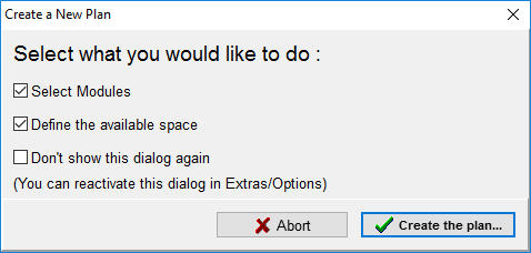 Dialog - Plan Assistent