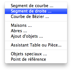 Menu - Einfügen - Gerade