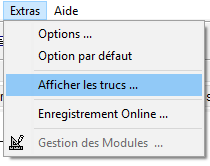 Menu - Extras - Tipps anzeigen